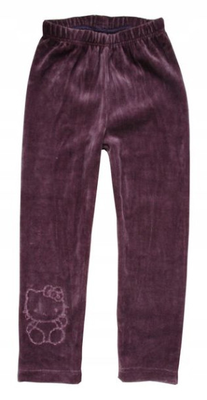 Legginsy getry leginsy bawełniane 98 welur brąz