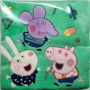 Serwetki ŚWINKA PEPPA 30 szt. 33x33cm dwuwarstwowe