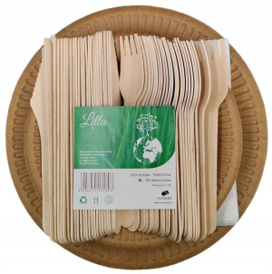 Zestaw naczyń jednorazowych Eco-Grill dla 24 osób
