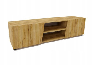 Szafka RTV ELEGANCKA 160 cm dąb złoty LAMINAT