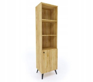 WITRYNA Szafka 50 x 195 cm dąb złoty SKANDI Styl