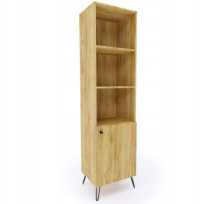 WITRYNA Szafka 50 x 194 cm dąb złoty LOFTOWY Styl