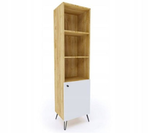 WITRYNA Szafka 50 x 194 cm dąb/biała LOFTOWY Styl