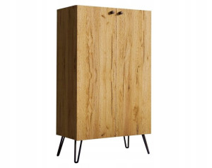 KOMODA Szafka 60 x 100 cm LOFTOWA dąb craft złoty