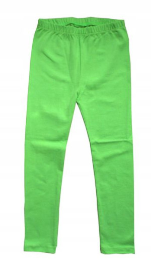 Legginsy getry leginsy bawełniane 152 limonka