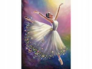 HAFT Diamentowy MOZAIKA BALETNICA 30x40 cm Zestaw