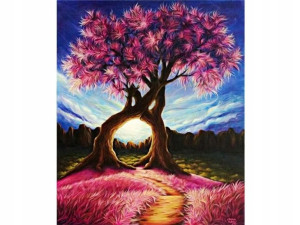 HAFT Diamentowy MOZAIKA DRZEWA 30x40 cm Zestaw 5D