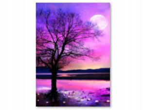 HAFT Diamentowy MOZAIKA DRZEWO 30x40 cm Zestaw 5D