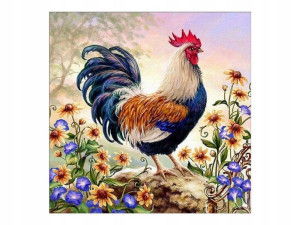 HAFT Diamentowy MOZAIKA KOGUT 30x30 cm Zestaw 5D