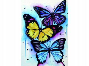 HAFT Diamentowy MOZAIKA MOTYLE 30x40 cm Zestaw 5D