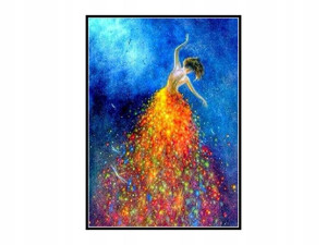 HAFT Diamentowy MOZAIKA SUKIENKA 30x40cm Zestaw 5D