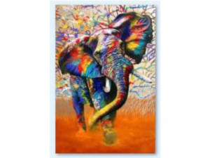 HAFT Diamentowy MOZAIKA SŁOŃ 30x40 cm Zestaw 5D