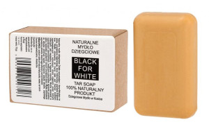B BLACK FOR WHITE Natur. Mydło Dziegciowe 75g