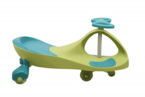 Jeździk Grawitacyjny Swing Car Model 8097 Kauczukowe Koła Led Zieleń-morski