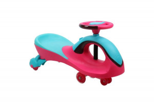 Jeździk Grawitacyjny Swing Car Z Muzyką I Światłem Róż-błękit