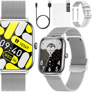 Smartwatch Zegarek Damski Polskie Menu Rozmowy Sms