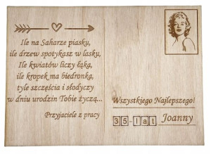 POCZTÓWKA prezent urodziny MAGNES Marilyn Monroe