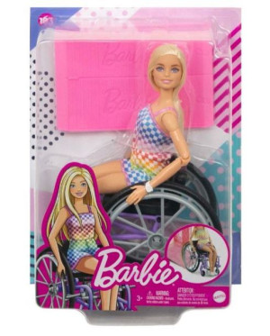 Lalka Barbie Fashionistas Na Wózku Strój W Kratkę