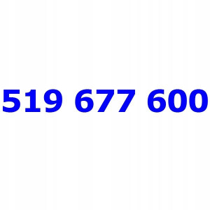 519 677 600 Złoty Numer Orange Nju Mobile Starter