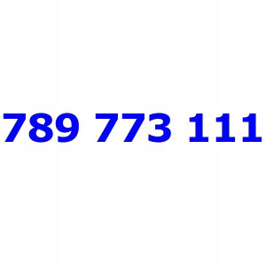 789 773 111 Złoty Numer Orange Nju Mobile Starter