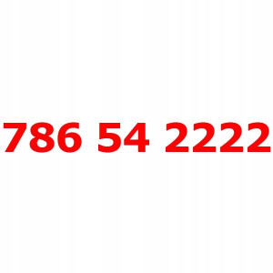 786 54 2222 Złoty Łatwy Numer Orange Nju Starter