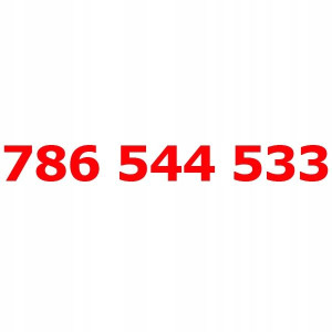 786 544 533 Złoty Łatwy Numer Orange Nju Starter