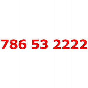 786 53 2222 Złoty Łatwy Numer Orange Nju Starter