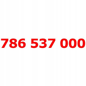 786 537 000 Złoty Łatwy Numer Orange Nju Starter