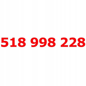 518 998 228 Złoty Łatwy Numer Orange Nju Starter