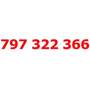 797 322 366 Złoty Łatwy Numer Orange Nju Starter