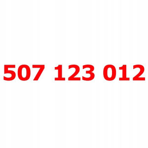 507 123 012 Złoty Łatwy Numer Orange Nju Starter