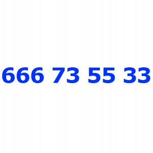 666 73 55 33 Złoty Numer T-mobile Starter Tmobile