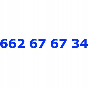 662 67 67 34 Złoty Numer T-mobile Starter Tmobile