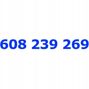 608 239 269 Złoty Numer T-mobile Starter Tmobile