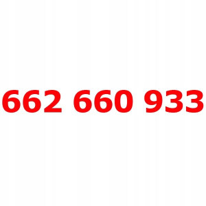 662 660 933 Złoty Numer T-mobile Starter Tmobile