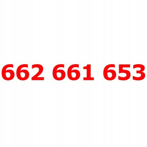 662 661 653 Złoty Numer T-mobile Starter Tmobile