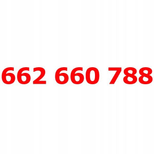 662 660 788 Złoty Numer T-mobile Starter Tmobile