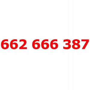 662 666 387 Złoty Numer T-mobile Starter Tmobile