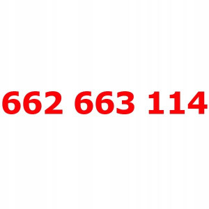 662 663 114 Złoty Numer T-mobile Starter Tmobile