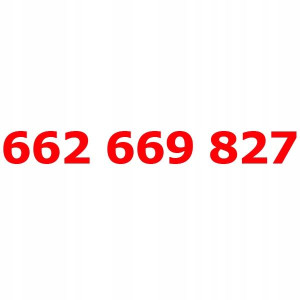 662 669 827 Złoty Numer T-mobile Starter Tmobile