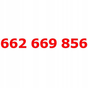 662 669 856 Złoty Numer T-mobile Starter Tmobile