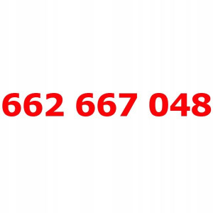 662 667 048 Złoty Numer T-mobile Starter Tmobile