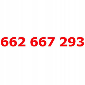 662 667 293 Złoty Numer T-mobile Starter Tmobile