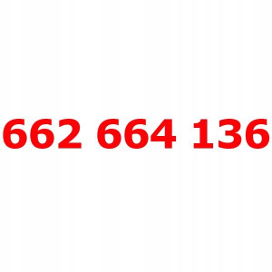 662 664 136 Złoty Numer T-mobile Starter Tmobile