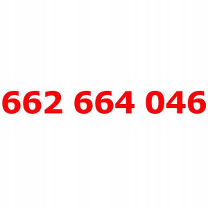 662 664 046 Złoty Numer T-mobile Starter Tmobile