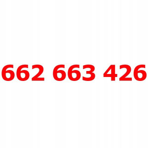 662 663 426 Złoty Numer T-mobile Starter Tmobile