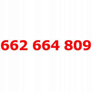 662 664 809 Złoty Numer T-mobile Starter Tmobile