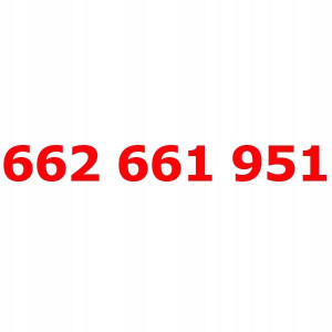 662 661 951 Złoty Numer T-mobile Starter Tmobile