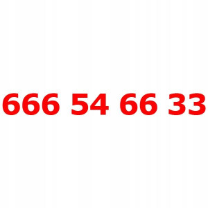 666 54 66 33 Złoty Numer T-mobile Starter Tmobile