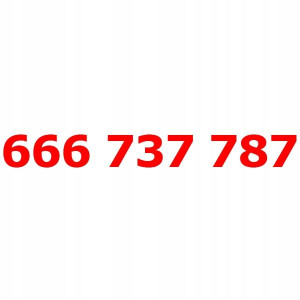 666 737 787 Złoty Numer T-mobile Starter Tmobile